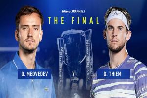 ATP Finals: जोकोविच और नडाल बाहर, थिएम व मेदवेदेव में होगी खिताबी टक्कर