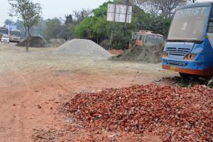 बरेली: रुविवि के बाहर ग्रीन कॉरिडोर, रेता-बजरी के अड्डे में तब्दील