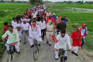 कुशीनगन: पूर्व मंत्री ने कहा- साइकिल यात्रा निकालकर सपा ने फूंका क्रांति का बिगुल