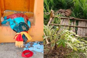 मुरादाबाद : मंदिर परिसर में बाबा गोरखनाथ की मूर्ति क्षतिग्रस्त करने पर ग्रामीणों में रोष