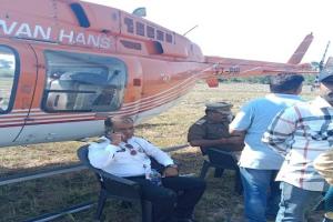 बिजनौर: देहरादून से हल्द्वानी जा रहे हेलीकॉप्टर की खेत में इमरजेंसी लैंडिंग