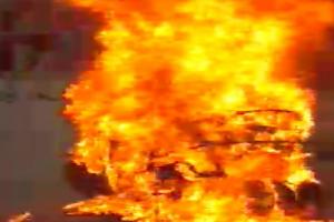 हरदोई: स्कूटी में अचानक लगी आग, बाल-बाल बचा चालक