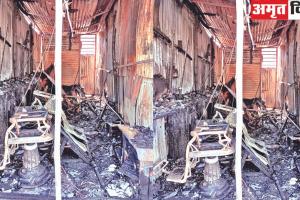 रुद्रपुरः दो दुकानों में आग लगने से लाखों का नुकसान खाक, बमुश्किल आग पर पाया काबू