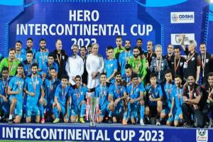  Intercontinental Cup : इंटरकॉन्टिनेंटल कप में जीत के लिए भारतीय फुटबॉल टीम को एक करोड़ रुपये देगी ओडिशा सरकार 