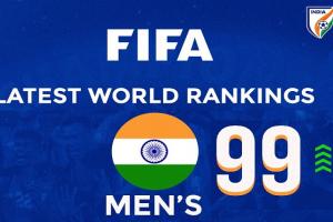 FIFA Rankings : 2018 के बाद पहली बार फीफा रैंकिंग में शीर्ष 99 में पहुंची भारतीय फुटबॉल टीम 