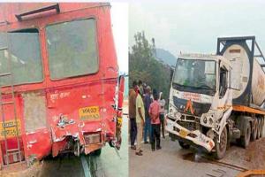 मुंबई-गोवा राजमार्ग पर ट्रक और बस की टक्कर में एक यात्री की मौत, 28 घायल