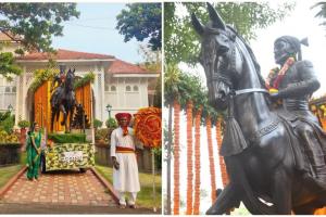 जम्मू-कश्मीर के कुपवाड़ा में हुआ छत्रपति शिवाजी महाराज की प्रतिमा का अनावरण