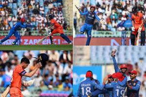 AFG vs NED World cup 2023 : मोहम्मद नबी की घातक गेंदबाजी, नीदरलैंड्स ने अफगानिस्तान को दिया 180 रनों का लक्ष्य 