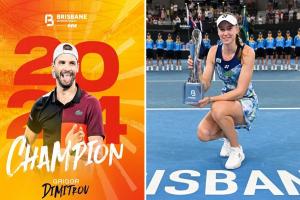 Brisbane International : Elena Rybakina बनी चैंपियन, ग्रिगोर दिमित्रोव ने छह साल में पहला खिताब जीता 