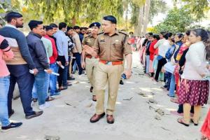 police recruitment exam: दूसरे दिन कड़ी सुरक्षा के बीच 11304 अभ्यर्थी दे रहे परीक्षा, cctv कैमरों से की जा रही निगरानी