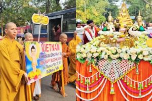 बोधगया में भगवान बुद्ध के 2568वीं जयंती पर निकाली गई भव्य शोभायात्रा, देश-विदेश के हजारों श्रद्धालु हुए शामिल