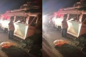 कर्नाटक के हावेरी में भीषण सड़क हादसा, 13 लोगों की मौत...चार घायल