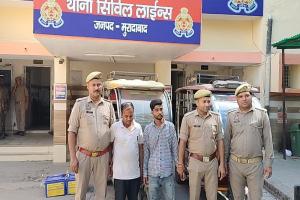 मुरादाबाद : पुलिस को मिली सफलता, ई-रिक्शा के साथ दो अभियुक्त गिरफ्तार...चिरंजीवी हॉस्पिटल के पास से की थी चोरी