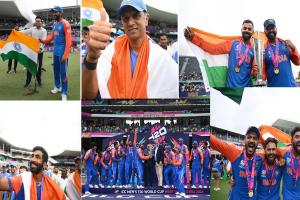 T20 World Cup 2024 : आंखों में आंसू, हाथों में वर्ल्ड कप, कंधे पर तिरंगा...देखें टीम इंडिया के जश्न की तस्वीरें