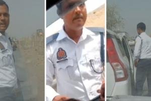 Kanpur: ट्रैफिक पुलिसकर्मी ने कार चालक को मारा थप्पड़, पीड़ित का आरोप- चेकिंग के दौरान सभी कागजात दिखाए, फिर भी...देखें- VIDEO