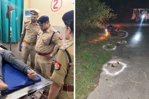 कन्नौज में पुलिस-बदमाश के बीच मुठभेड़: डकैत के पैर में लगी गोली, 25 हजार का इनाम था घोषित