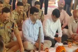  प्रयागराज : महाकुम्भ में बनेगी तीन पुलिस लाइन, विधि विधान से हुआ भूमि पूजन