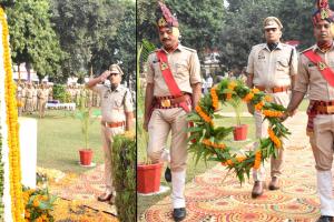 बरेली: पुलिस स्मृति दिवस...शहीद पुलिसकर्मियों को पुष्पचक्र अर्पित कर दी श्रद्धांजलि