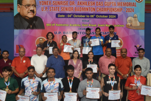 लखनऊ के सिद्धार्थ बने चैंपियन, UP State Senior Badminton Championship का आयोजन