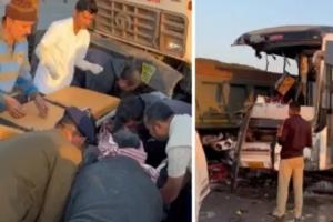 Accident: गुजरात के भावनगर में बस और डंपर की टक्कर में 6 लोगों की मौत, 10 अन्य घायल 